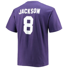 Lamar Jackson Baltimore Ravens Big & Tall Player Name & Number T-Shirt Purple | Fanatics