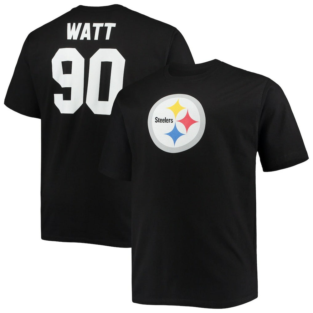 T.J. Watt Pittsburgh Steelers Big & Tall Player Name & Number T-Shirt Black | Fanatics