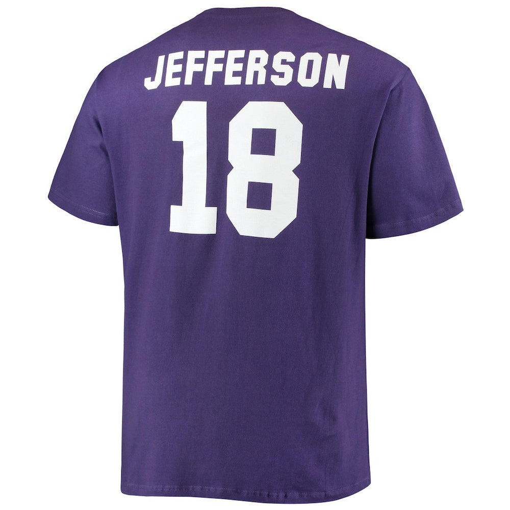 Justin Jefferson Minnesota Vikings Big & Tall Player Name & Number T-Shirt Purple | Fanatics