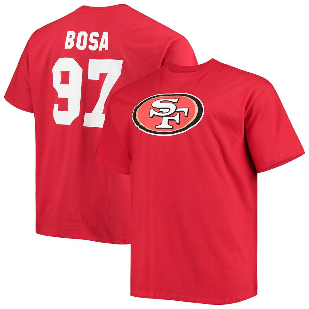 Nick Bosa San Francisco 49ers Big & Tall Player Name & Number T-Shirt Scarlet | Fanatics
