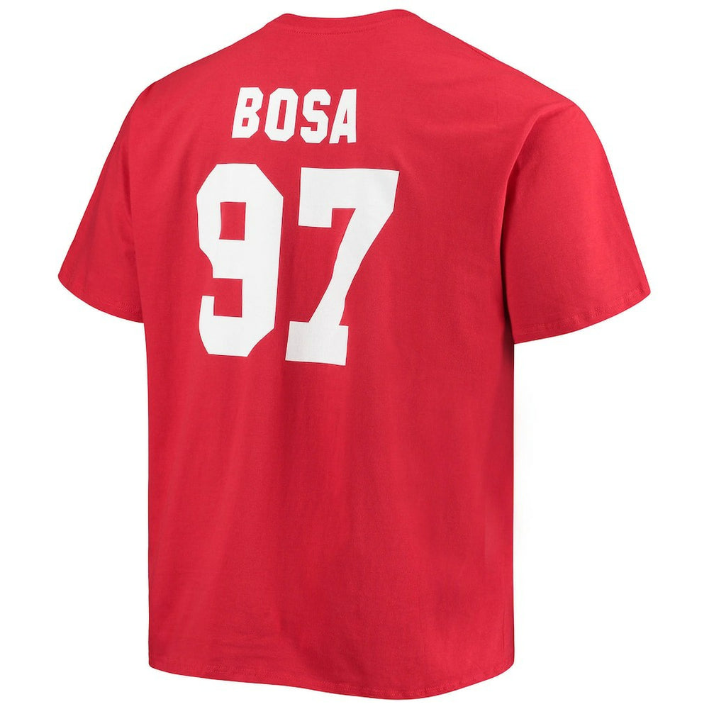 Nick Bosa San Francisco 49ers Big & Tall Player Name & Number T-Shirt Scarlet | Fanatics