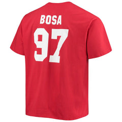 Nick Bosa San Francisco 49ers Big & Tall Player Name & Number T-Shirt Scarlet | Fanatics