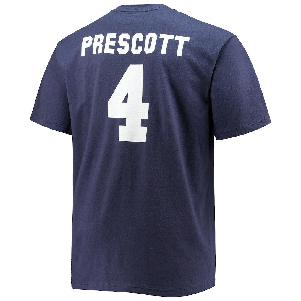 Dak Prescott Dallas Cowboys Big & Tall Player Name & Number T-Shirt Navy | Fanatics