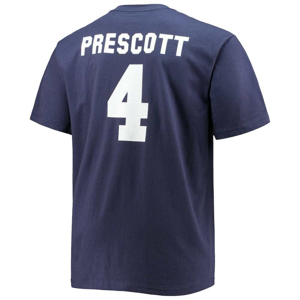 Dak Prescott Dallas Cowboys Big & Tall Player Name & Number T-Shirt Navy | Fanatics