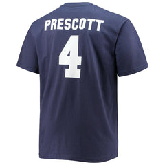 Dak Prescott Dallas Cowboys Big & Tall Player Name & Number T-Shirt Navy | Fanatics