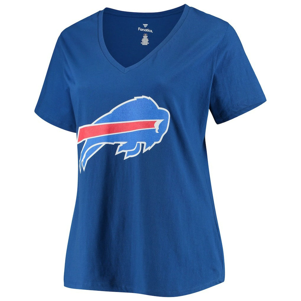 Josh Allen Buffalo Bills Women's Plus Size Name & Number V-Neck T-Shirt Royal | Fanatics