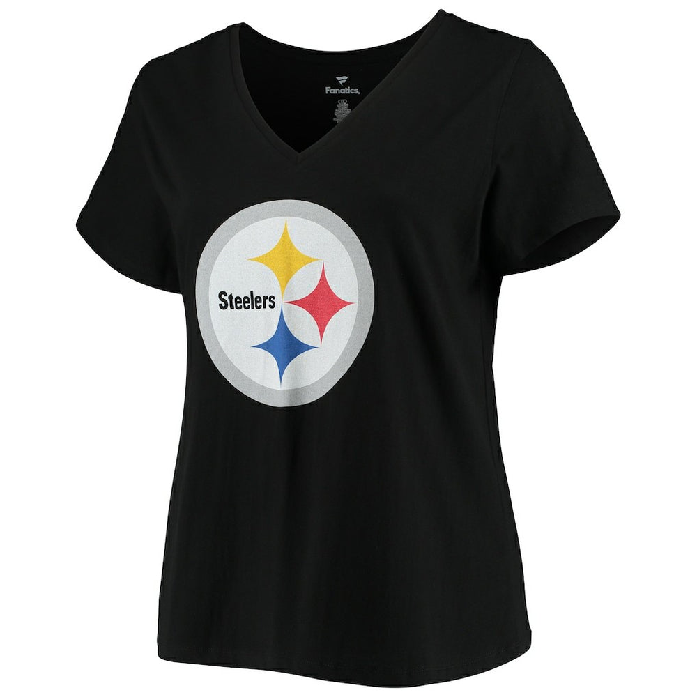 T.J. Watt Pittsburgh Steelers Women's Plus Size Name & Number V-Neck T-Shirt Black | Fanatics