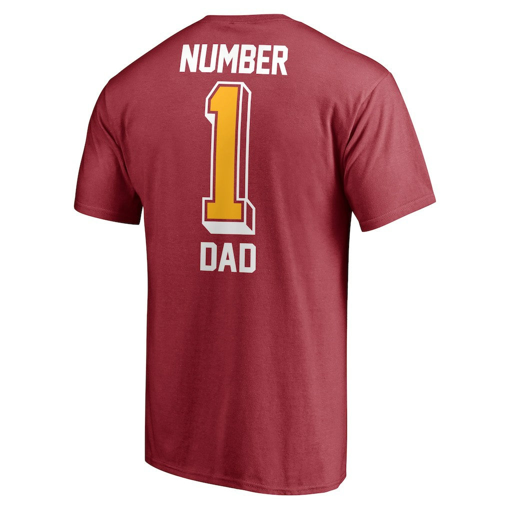 Arizona Cardinals #1 Dad T-Shirt Cardinal | Fanatics