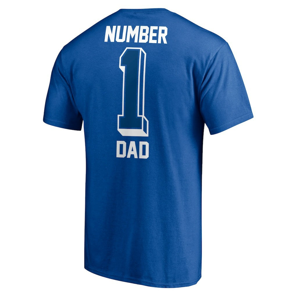 Indianapolis Colts #1 Dad T-Shirt Royal | Fanatics