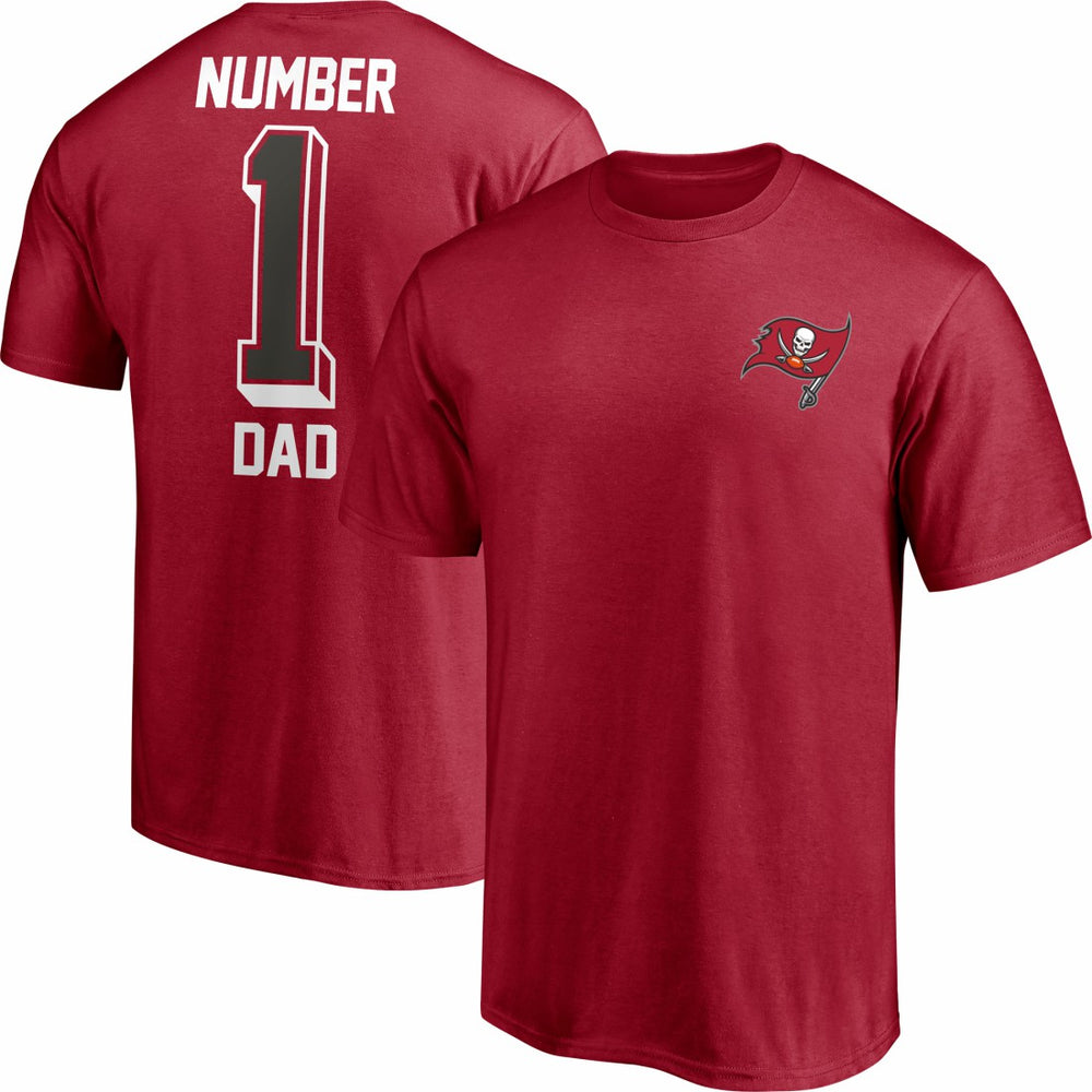 Tampa Bay Buccaneers #1 Dad T-Shirt Red | Fanatics