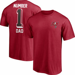 Tampa Bay Buccaneers #1 Dad T-Shirt Red | Fanatics