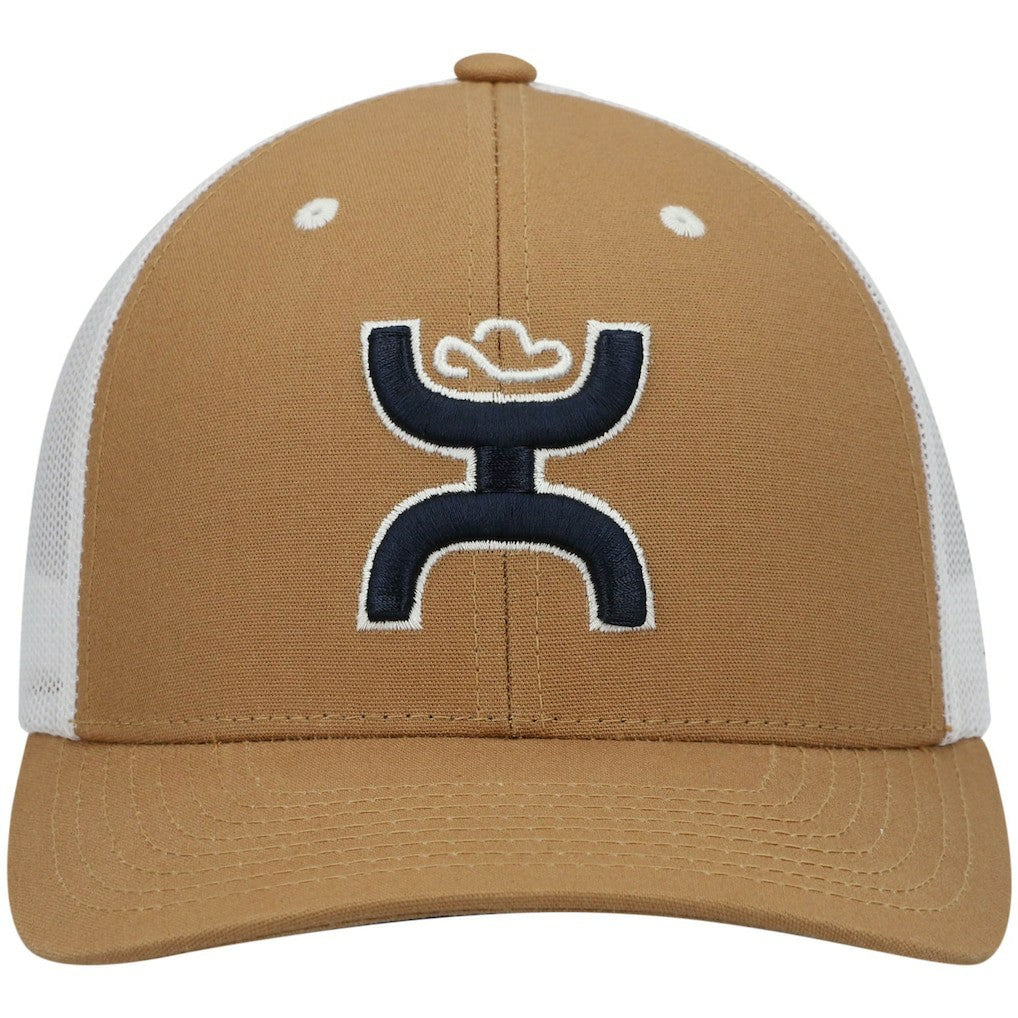 Dallas Cowboys HOOey Logo Trucker Snapback Hat Tan/White | NFL