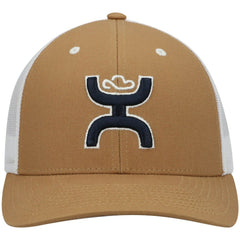 Dallas Cowboys HOOey Logo Trucker Snapback Hat Tan/White | NFL