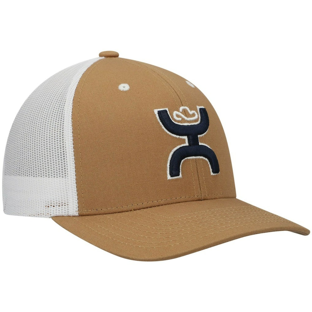 Dallas Cowboys HOOey Logo Trucker Snapback Hat Tan/White | NFL