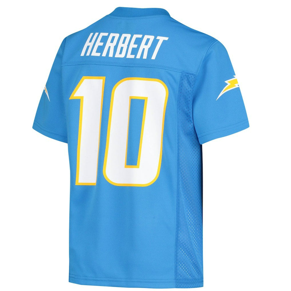 Justin Herbert Los Angeles Chargers Youth Replica Player Jersey Powder Blue | NFL