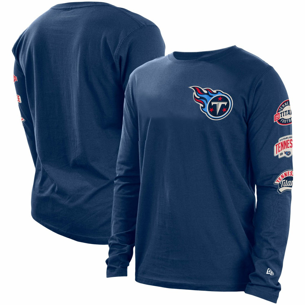 Tennessee Titans New Era Hype 2-Hit Long Sleeve T-Shirt Navy | NFL