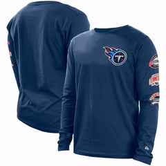 Tennessee Titans New Era Hype 2-Hit Long Sleeve T-Shirt Navy | NFL