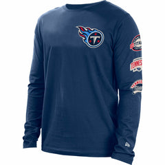 Tennessee Titans New Era Hype 2-Hit Long Sleeve T-Shirt Navy | NFL