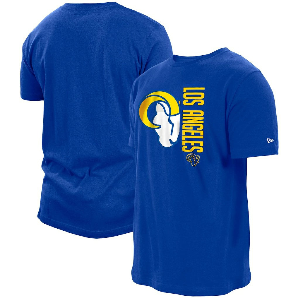 Los Angeles Rams New Era Split Logo 2-Hit T-Shirt Royal | NFL