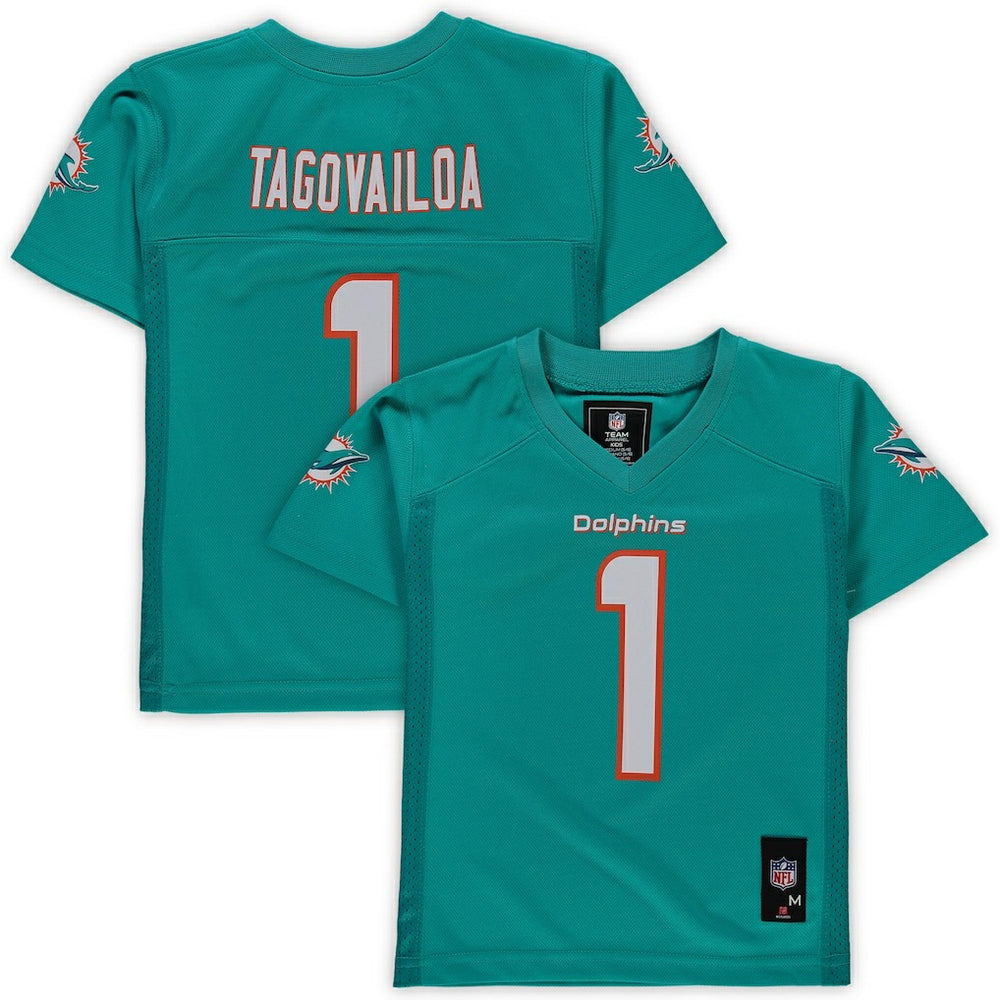 Tua Tagovailoa Miami Dolphins Preschool Replica Player Jersey Aqua | NFL