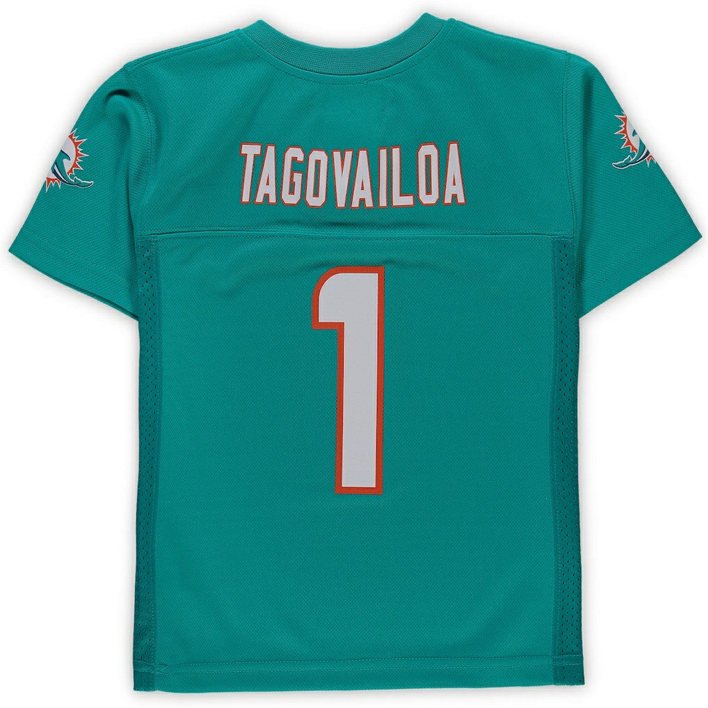 Tua Tagovailoa Miami Dolphins Preschool Replica Player Jersey Aqua | NFL