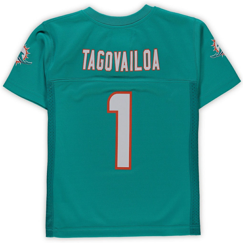 Tua Tagovailoa Miami Dolphins Preschool Replica Player Jersey Aqua | NFL