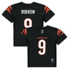 Joe Burrow Cincinnati Bengals Preschool Replica Player Jersey Black | NFL