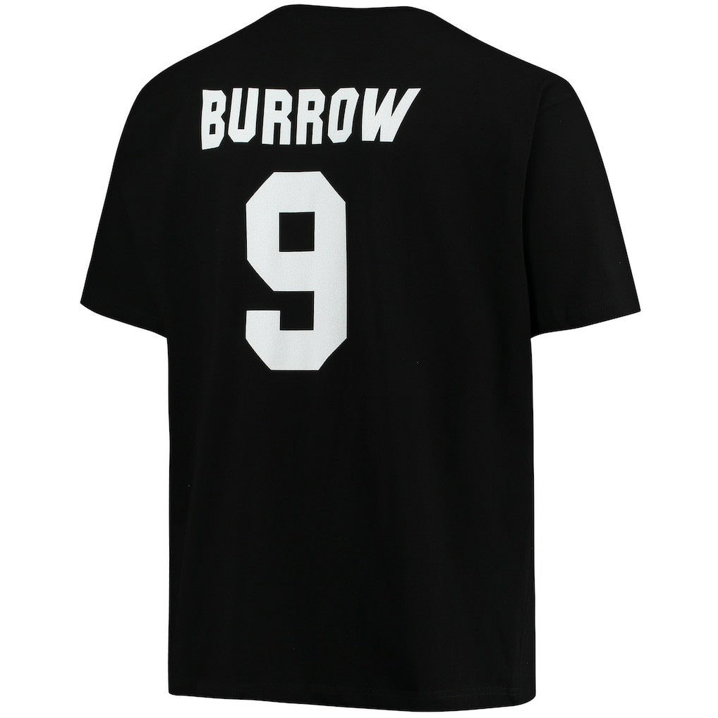 Joe Burrow Cincinnati Bengals Big & Tall Player Name & Number T-Shirt Black | Fanatics