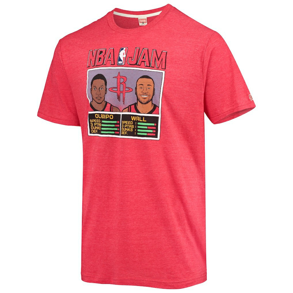John Wall & Victor Oladipo Houston Rockets Homage NBA Jam Tri-Blend T-Shirt Heathered Red - NBA