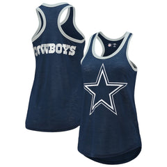 Dallas Cowboys G-III 4Her by Carl Banks Women's Tater Burnout Tank Top Navy | NFL
