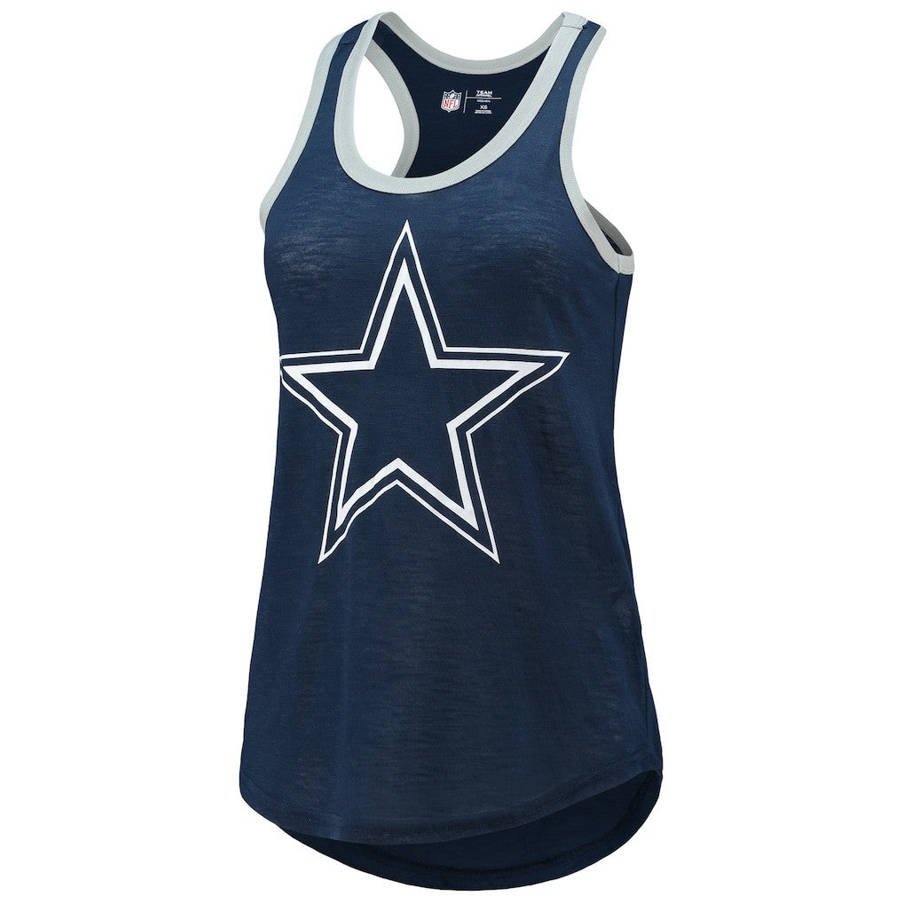 Dallas Cowboys G-III 4Her by Carl Banks Women's Tater Burnout Tank Top Navy | NFL