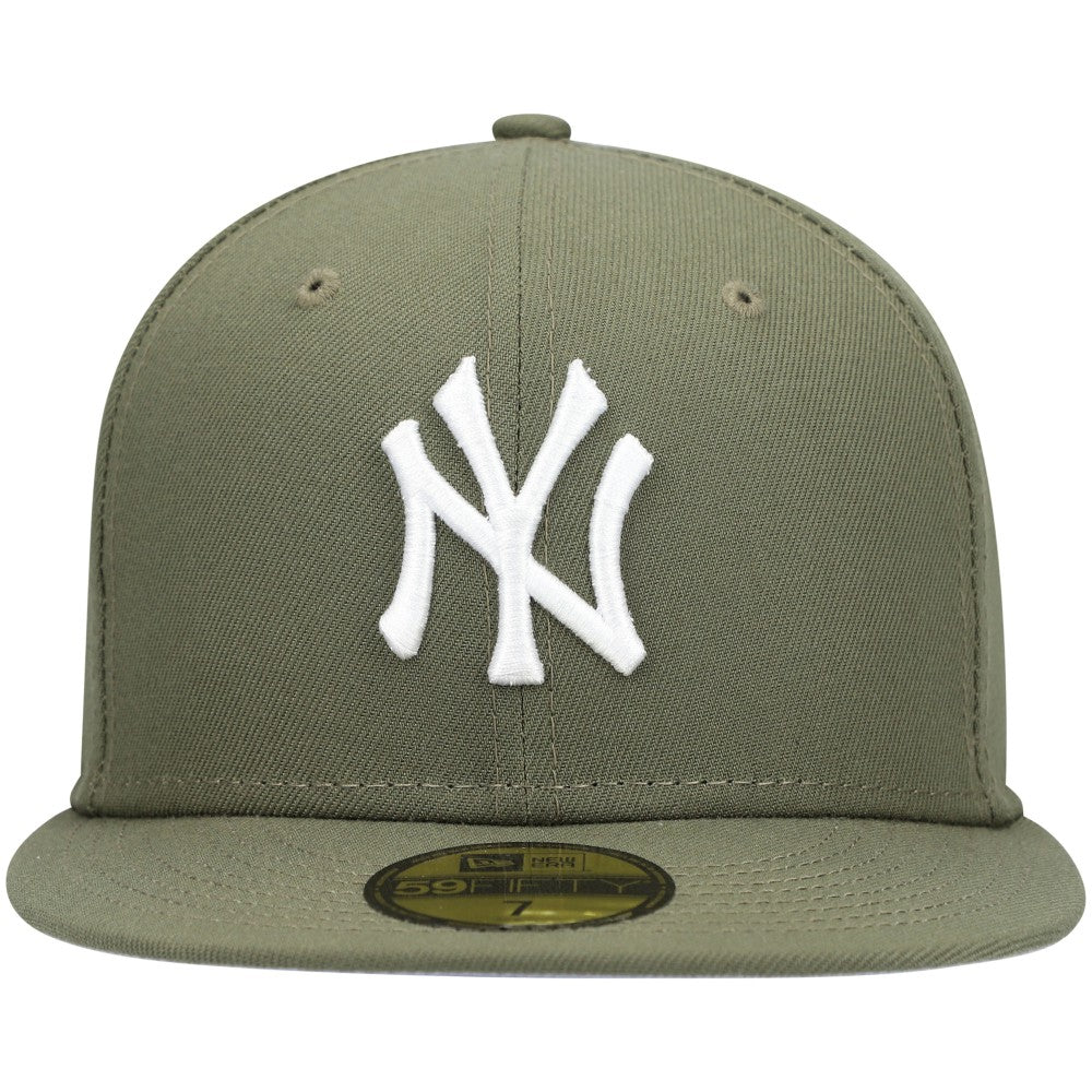 New York Yankees New Era White Logo 59FIFTY Fitted Hat - MLB