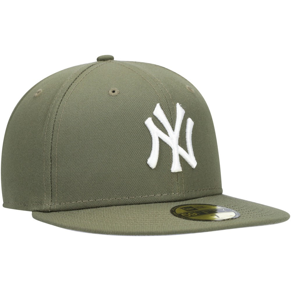 New York Yankees New Era White Logo 59FIFTY Fitted Hat - MLB