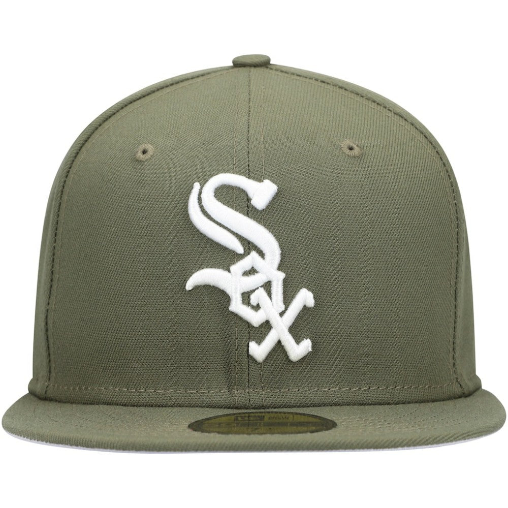 Chicago White Sox New Era White Logo 59FIFTY Fitted Hat - MLB