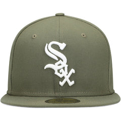 Chicago White Sox New Era White Logo 59FIFTY Fitted Hat - MLB