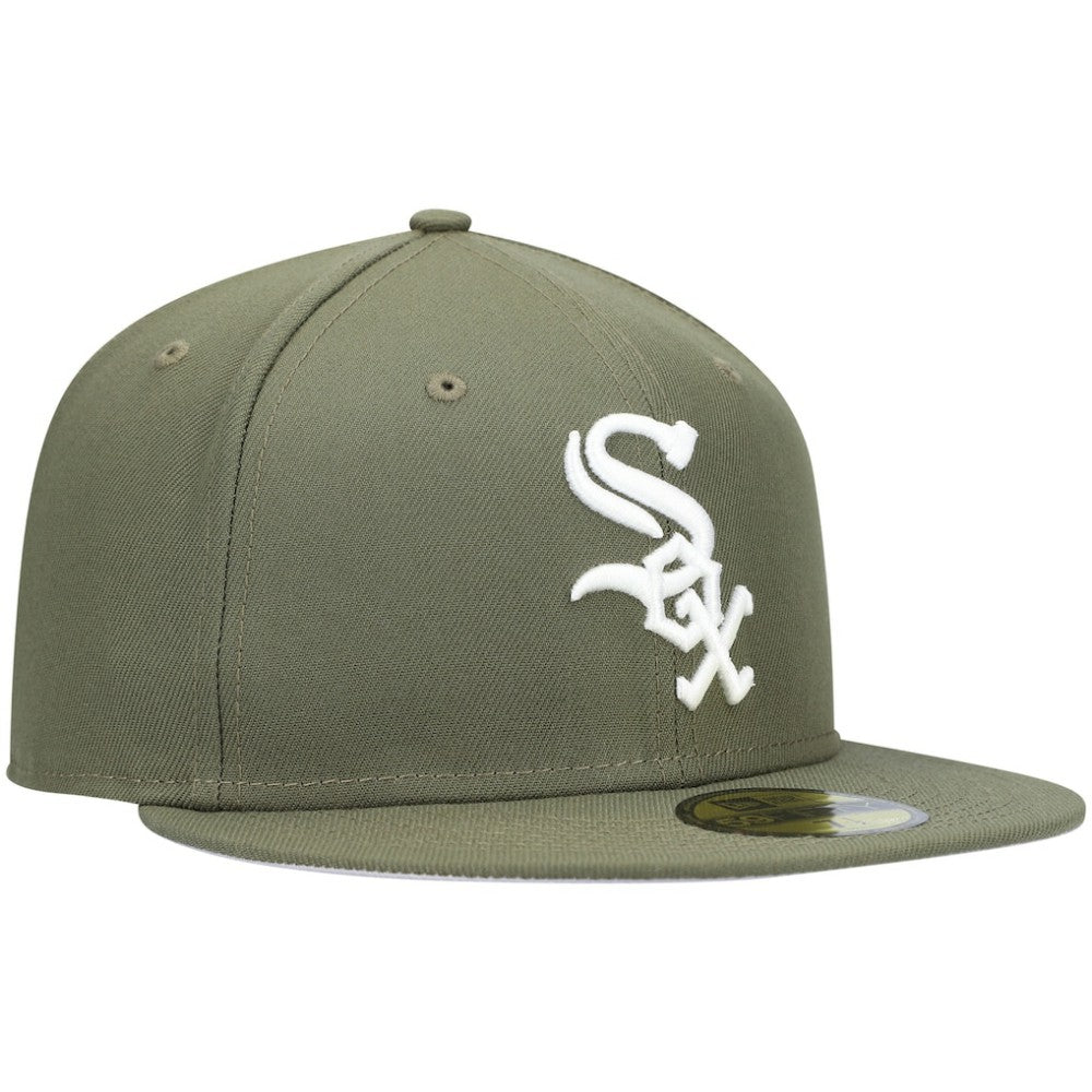 Chicago White Sox New Era White Logo 59FIFTY Fitted Hat - MLB