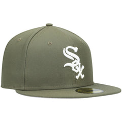Chicago White Sox New Era White Logo 59FIFTY Fitted Hat - MLB