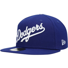 Los Angeles Dodgers New Era White Logo 59FIFTY Fitted Hat - MLB