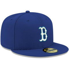 Boston Red Sox New Era White Logo 59FIFTY Fitted Hat - MLB