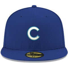 Chicago Cubs New Era White Logo 59FIFTY Fitted Hat - MLB