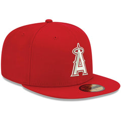 Los Angeles Angels New Era White Logo 59FIFTY Fitted Hat - MLB