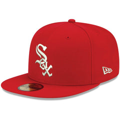 Chicago White Sox New Era White Logo 59FIFTY Fitted Hat - MLB