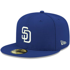 San Diego Padres New Era White Logo 59FIFTY Fitted Hat - MLB