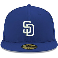 San Diego Padres New Era White Logo 59FIFTY Fitted Hat - MLB