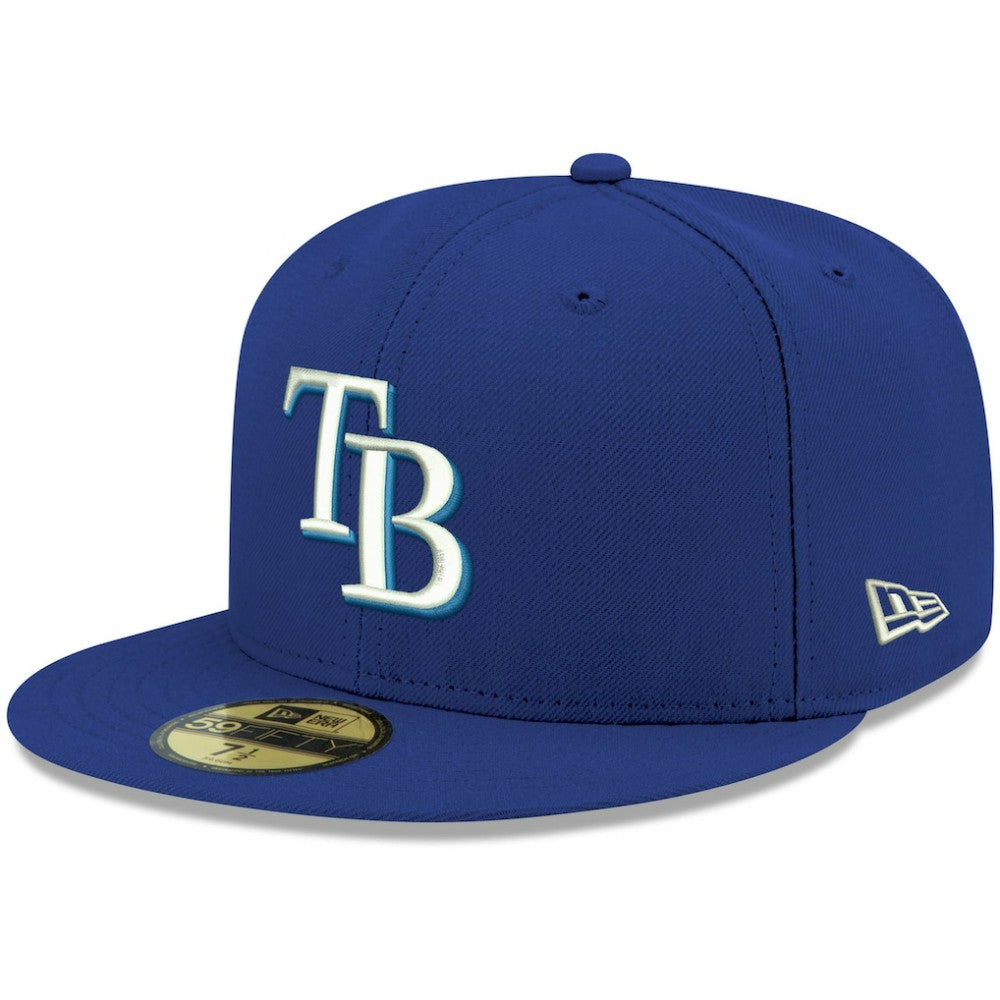Tampa Bay Rays New Era White Logo 59FIFTY Fitted Hat - MLB