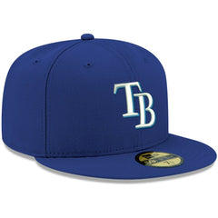 Tampa Bay Rays New Era White Logo 59FIFTY Fitted Hat - MLB