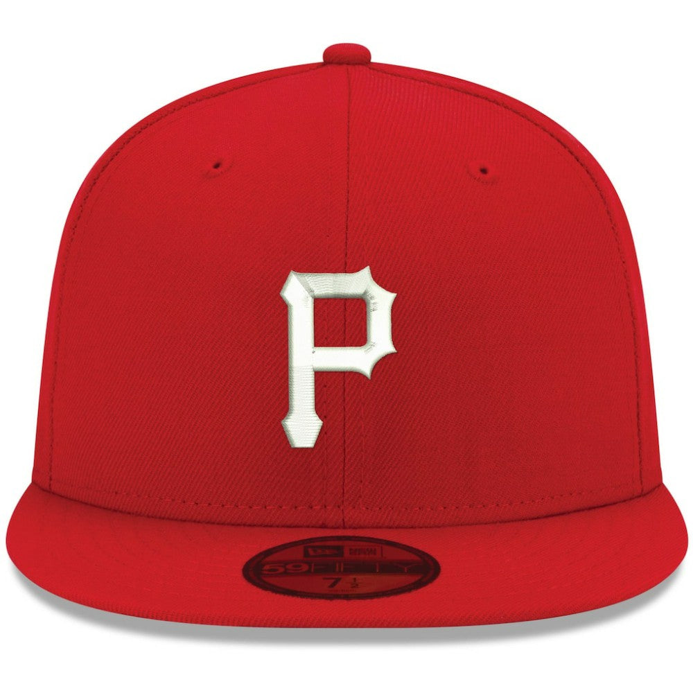 Pittsburgh Pirates New Era White Logo 59FIFTY Fitted Hat - MLB