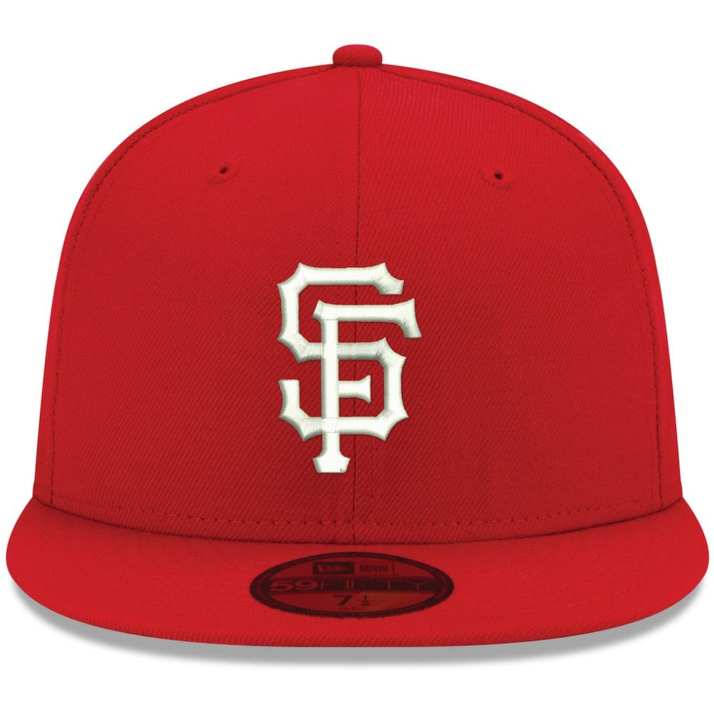 San Francisco Giants New Era White Logo 59FIFTY Fitted Hat - MLB