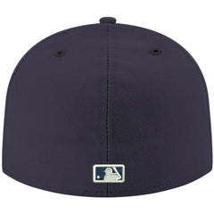 Texas Rangers New Era White Logo 59FIFTY Fitted Hat - MLB