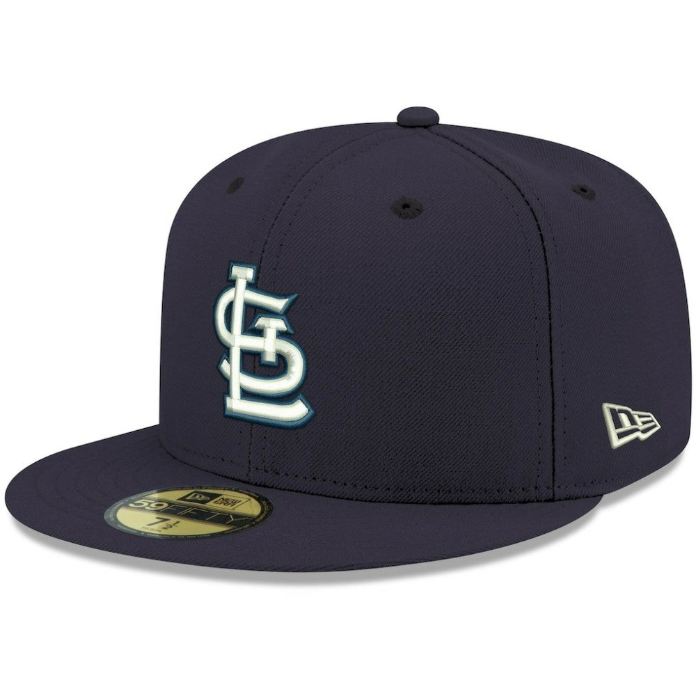 St. Louis Cardinals New Era White Logo 59FIFTY Fitted Hat - MLB